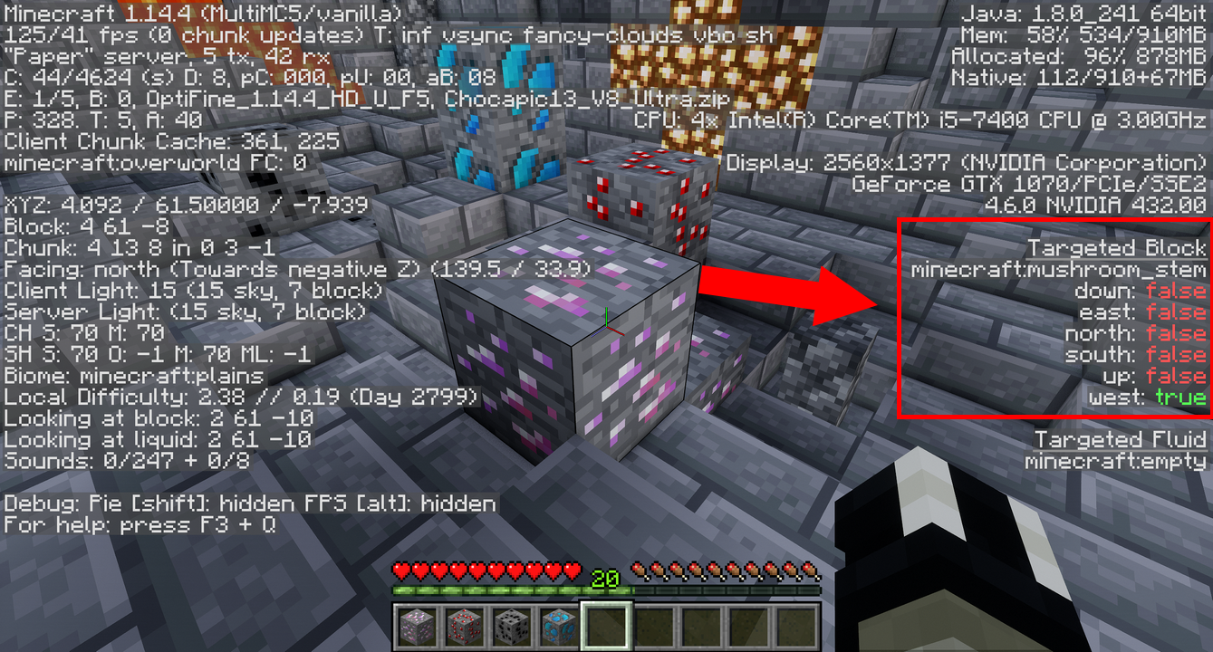 A mushroom based custom block