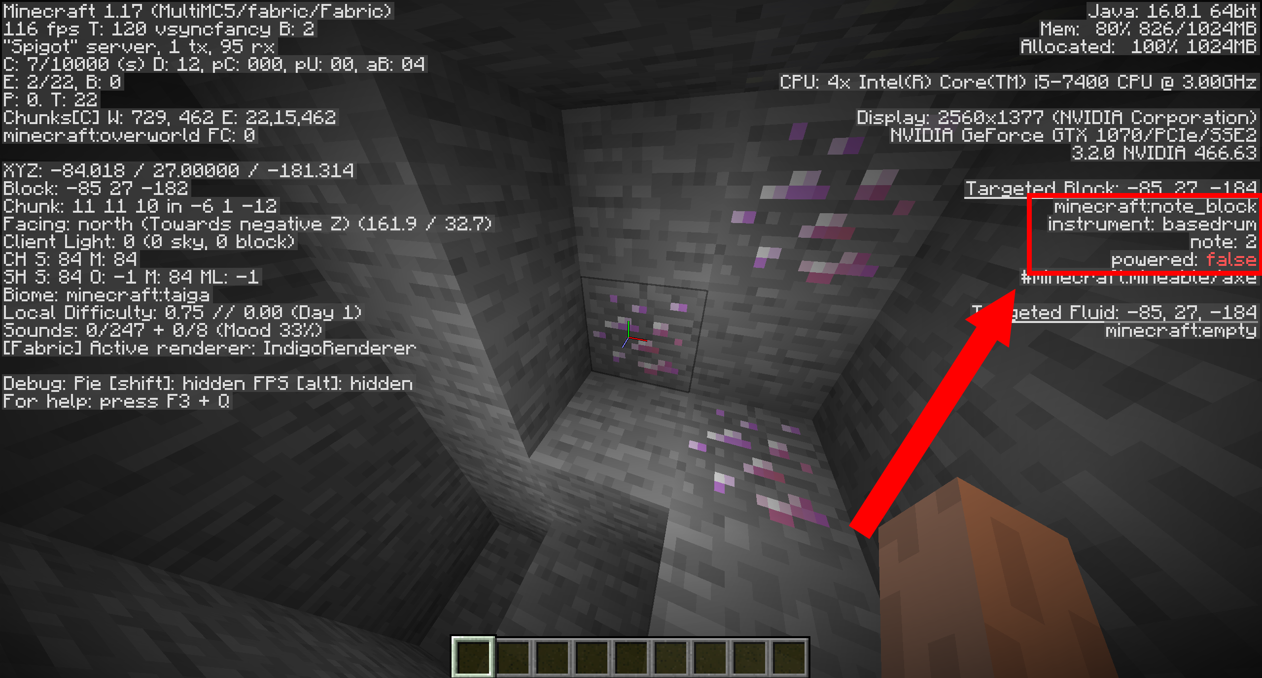 A noteblock based custom block